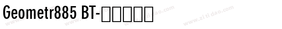 Geometr885 BT字体转换
